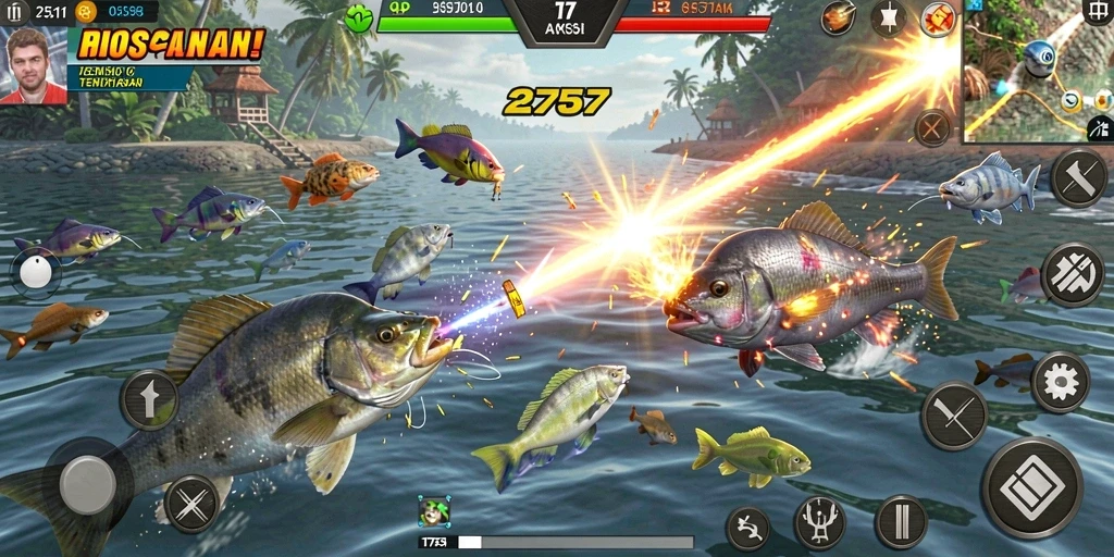 Screenshot gameplay Tembak Ikan yang seru dan menantang.