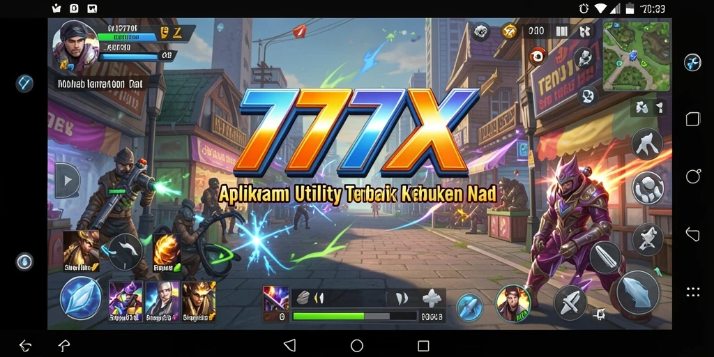 Screenshot utama 777ZX menunjukkan antarmuka pengguna aplikasi Utility.