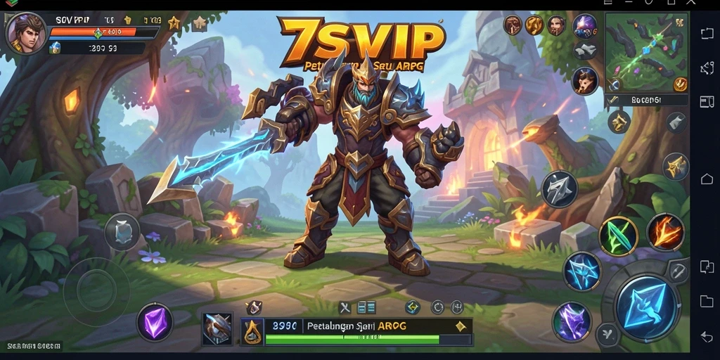 Tampilan gameplay seru dalam game ARPG 7SVIP.