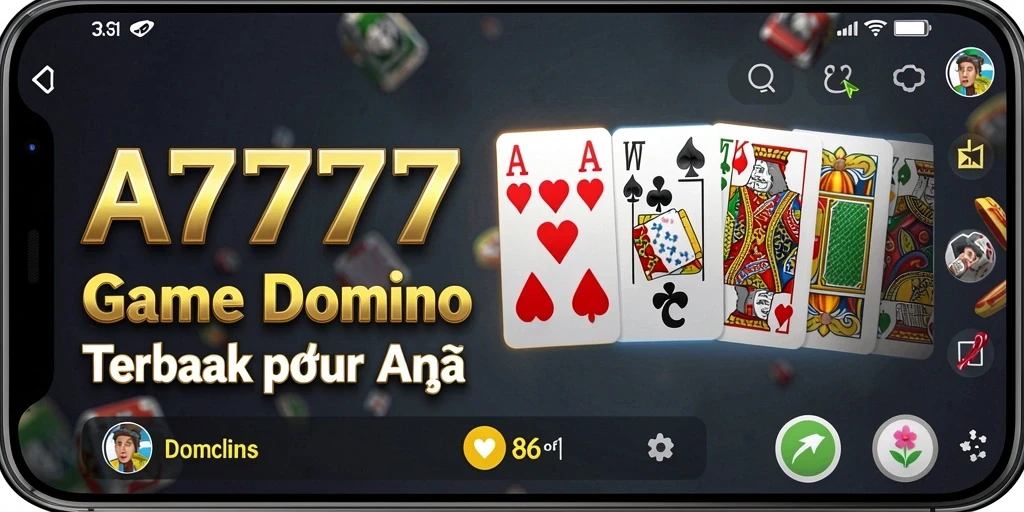 Tampilan gameplay A7777 yang menarik dan interaktif dalam permainan Domino.