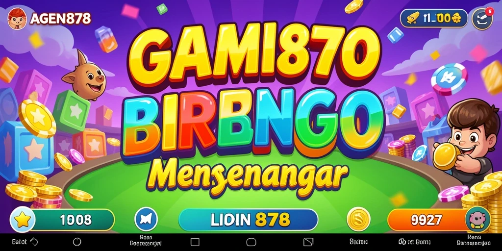 Tampilan utama AGEN878 dengan gameplay Bingo yang seru dan interaktif.