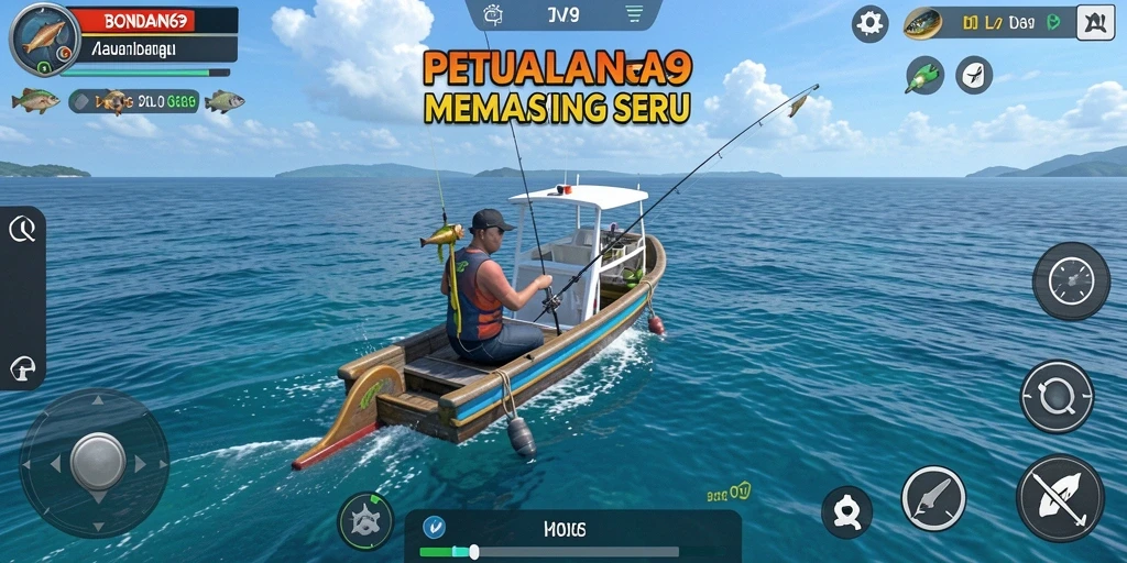 Tampilan gameplay BONDAN69 yang mengasyikkan saat memancing di laut.