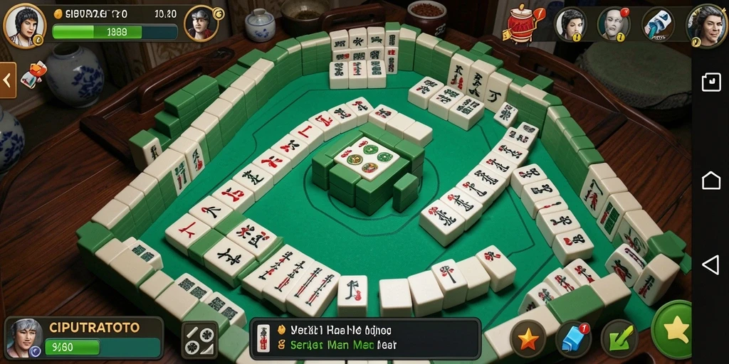 Tangkapan layar gameplay seru dari CIPUTRATOTO dengan berbagai ubin Mahjong.