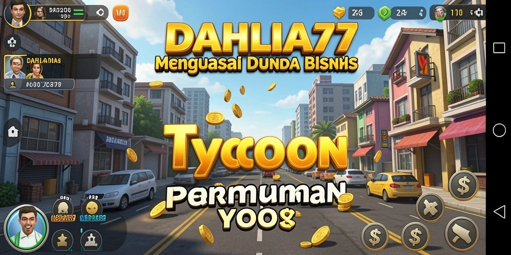 Tampilan gameplay DAHLIA77 yang menarik dan dinamis pada dunia Tycoon.