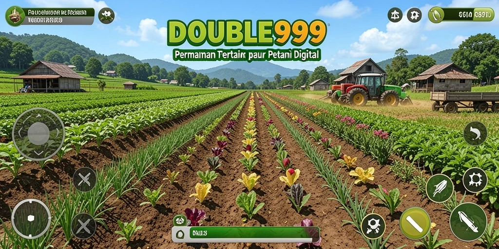 Tampilan screenshot gameplay DOUBLE999 yang menarik saat bertani.