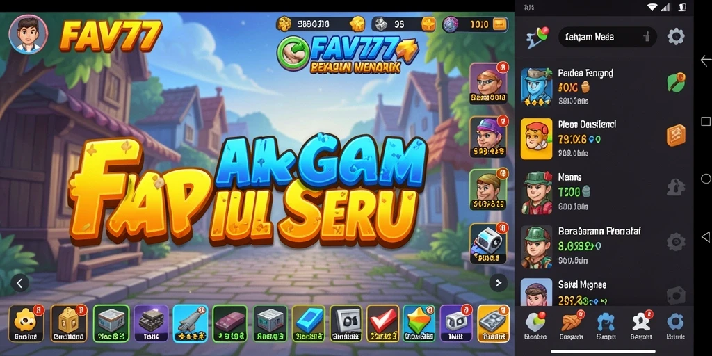 Tampilan gameplay FAV77 yang menarik dengan karakter beraksi.