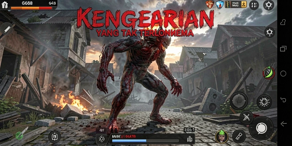 Screenshot G668 menampilkan suasana menyeramkan saat gameplay berlangsung.