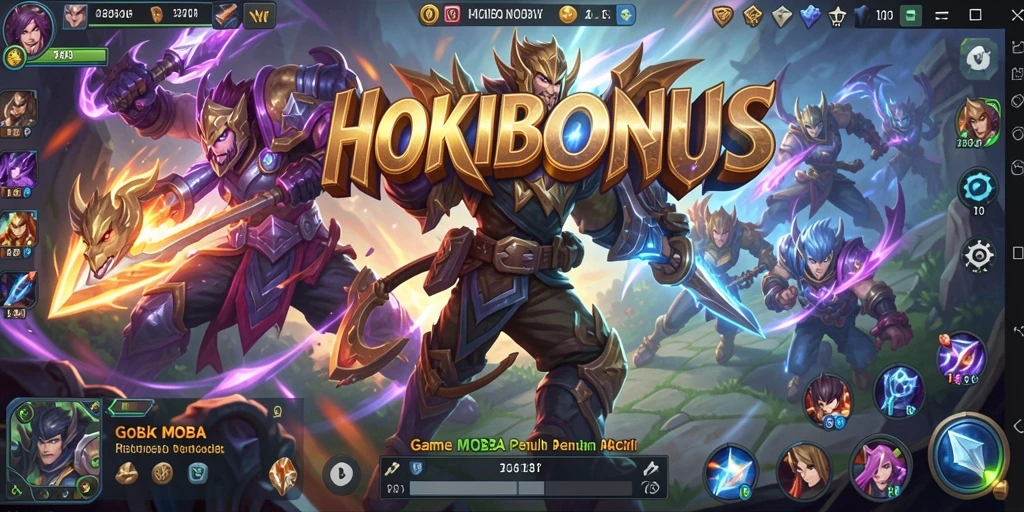 Tampilan gameplay menarik dari HOKIBONUS dengan aksi seru dan karakter unik.