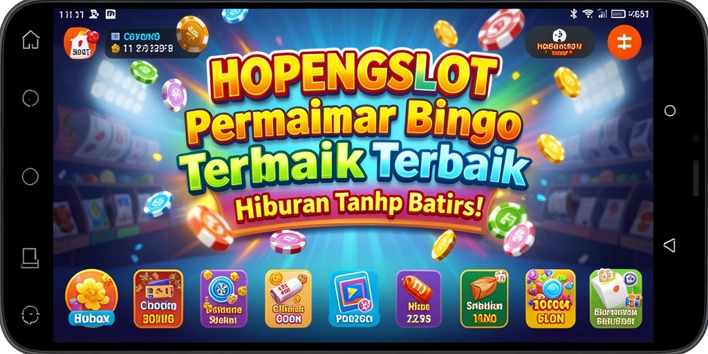 Screenshot utama HOPENGSLOT menampilkan gameplay seru Bingo.