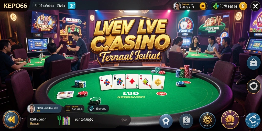 Screenshot permainan Live Casino yang mendebarkan di KEPO66.