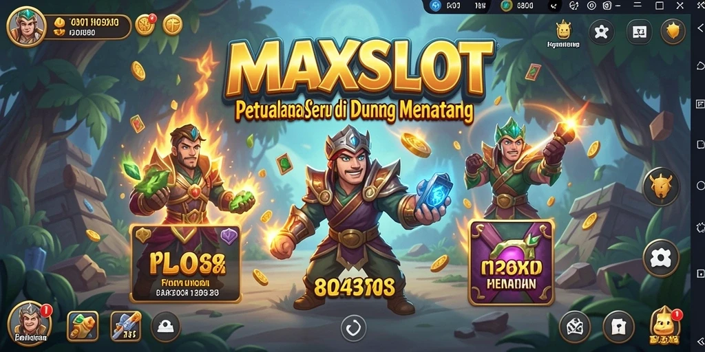 Gameplay MAXSLOT menampilkan petualangan mendebarkan dan tantangan seru.