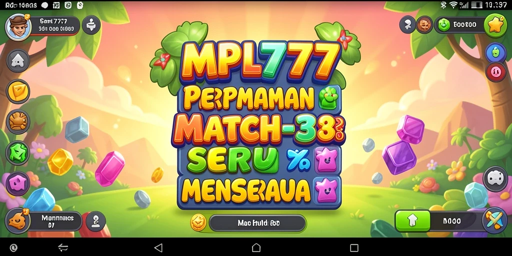 Tampilkan aksi seru gameplay MPL777 dalam permainan Match-3.