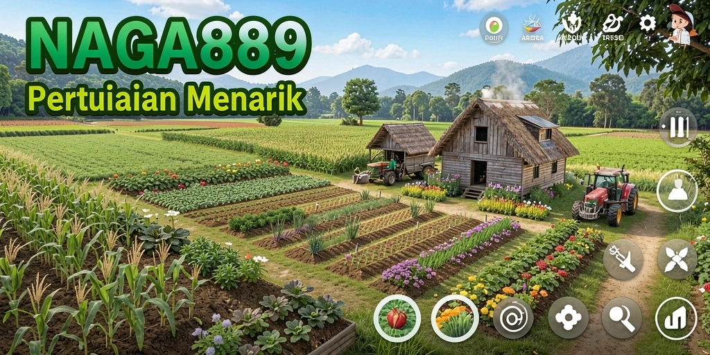 Tampilan gameplay pertanian yang menarik di NAGA889.