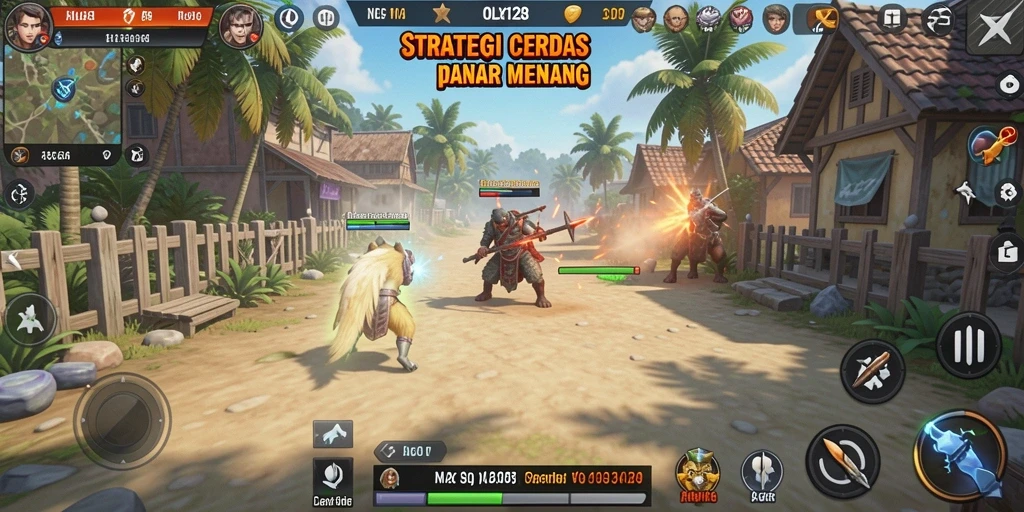 Tangkapan layar menampilkan strategi menarik dalam OLX128.