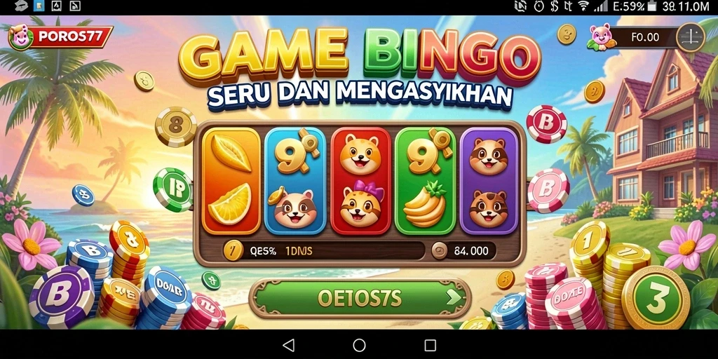 Tampilan gameplay yang menyenangkan dan interaktif di POROS77.