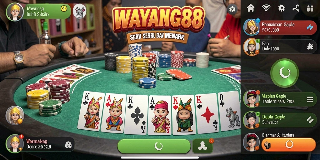 Tampilan gameplay WAYANG88 yang menarik dan interaktif.